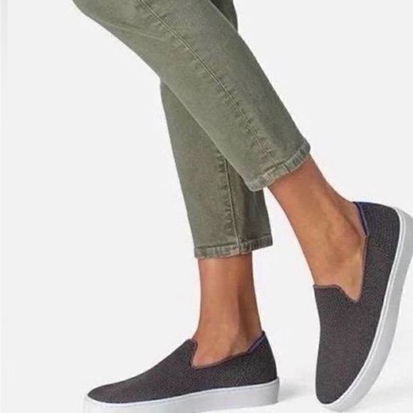 Rothy\'s The Sneaker Women\'s Size 10.5 Slip On Shoes Steel Grey